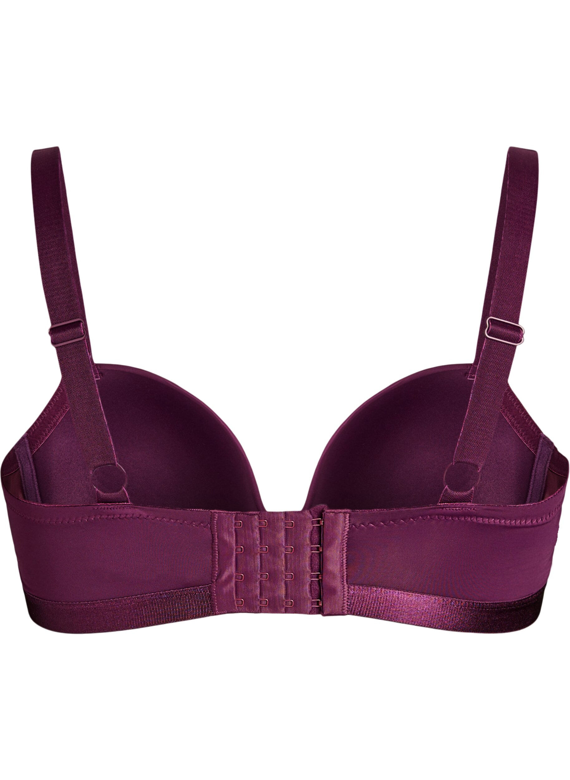 ZizziVorgeformter BH mit Mesh, Lila, Packshot image number 1