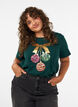 Weihnachts-T-Shirt aus Bio-Baumwolle, Gr&uuml;n, Model image number 0