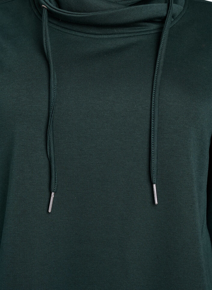 Sweatshirt mit Stehkragen und Taschen, Gr&uuml;n, Packshot image number 2