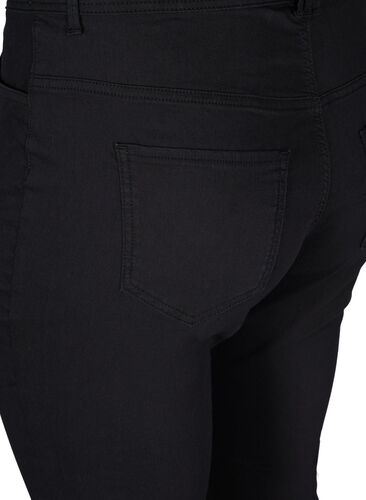 Super Slim Amy Jeans mit hoher Taille, Black, Packshot image number 3