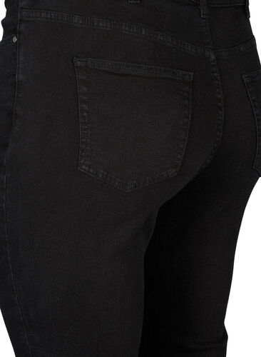 Hohe Taille Amy Jeans mit super schlankem Schnitt, Black, Packshot image number 3