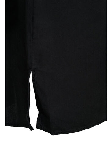 Langes Hemd mit 3/4-Ärmeln aus Lyocell (TENCEL™), Black, Packshot image number 3