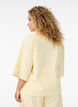 Gestreifte Bluse in lockerer Passform, Gelb, Model image number 2