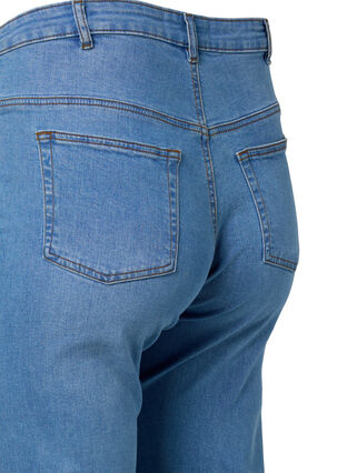Hoch taillierte Gemma Jeans mit normaler Passform, Light blue, Packshot image number 3