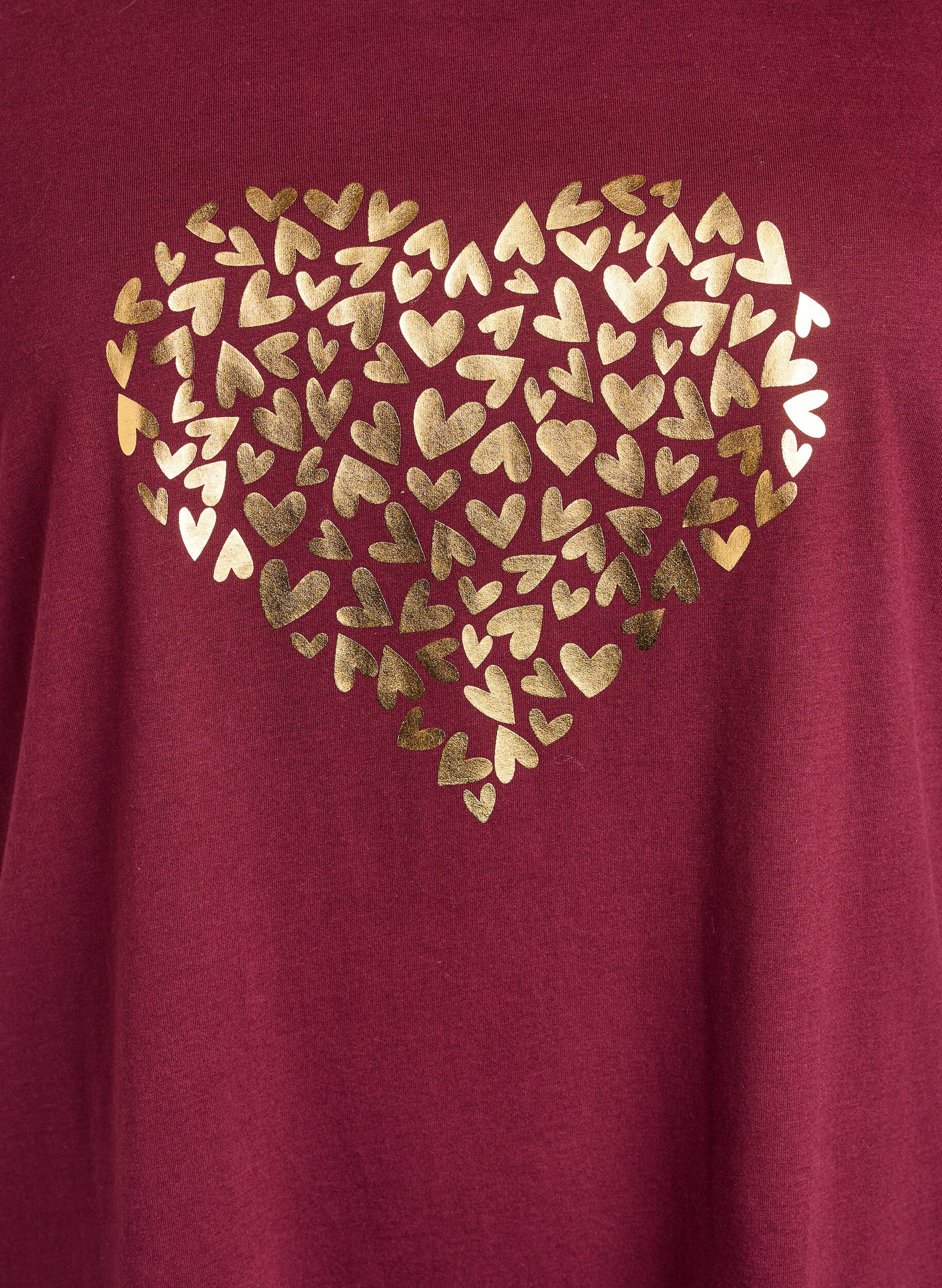 Zizzi FLASH - T-Shirt mit Print, Rot, Packshot image number 2