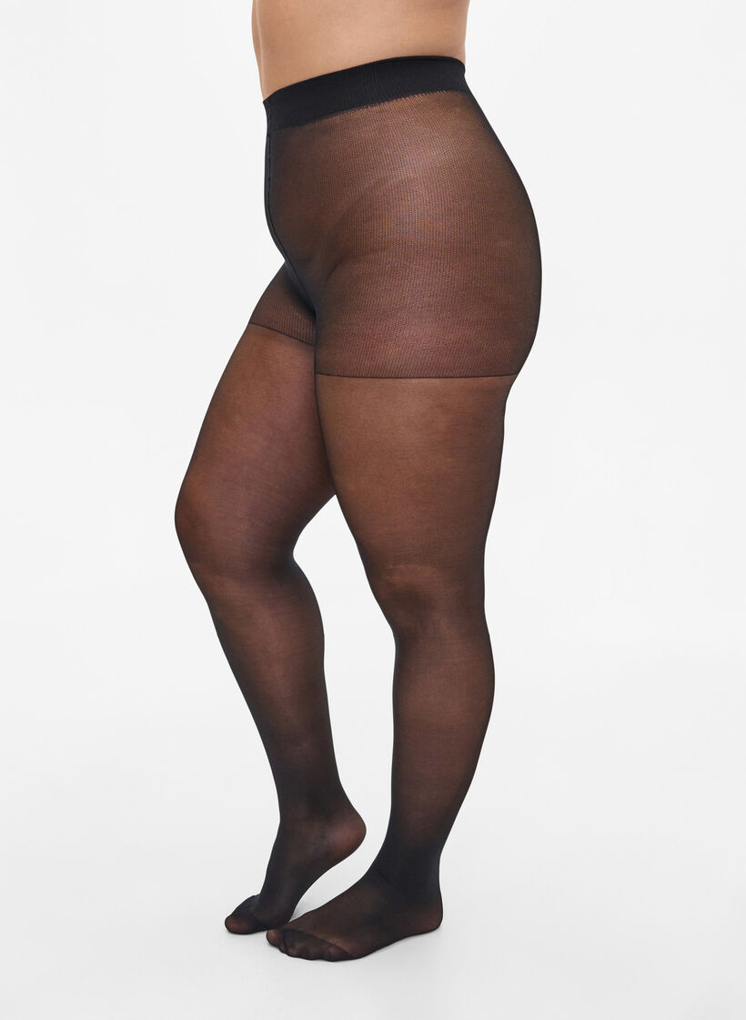 Laufmaschenfreie Strumpfhose in 30 Denier, Black, Model image number 0