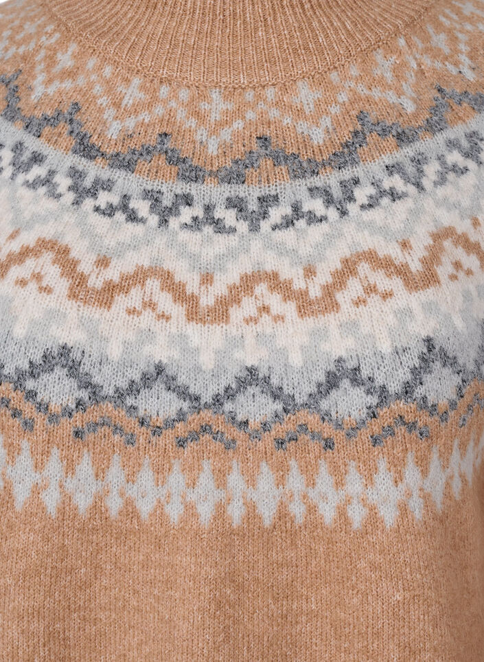 Pullover mit Muster, Chipmunk Mel. Comb, Packshot image number 2