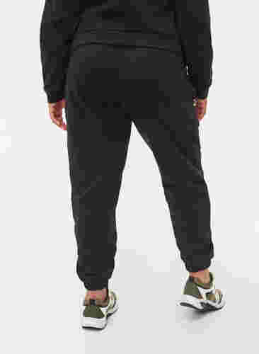 Lockere Baumwollhose mit Taschen, Black, Model image number 1