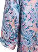 Bluse in Satin-Optik mit Paisleymuster und 3/4-&Auml;rmeln, Blau, Packshot image number 3
