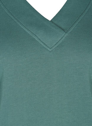 Sweatshirt-Kleid mit V-Ausschnitt, North Atlantic, Packshot image number 2
