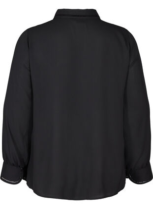 Langarm Bluse, Black, Packshot image number 1