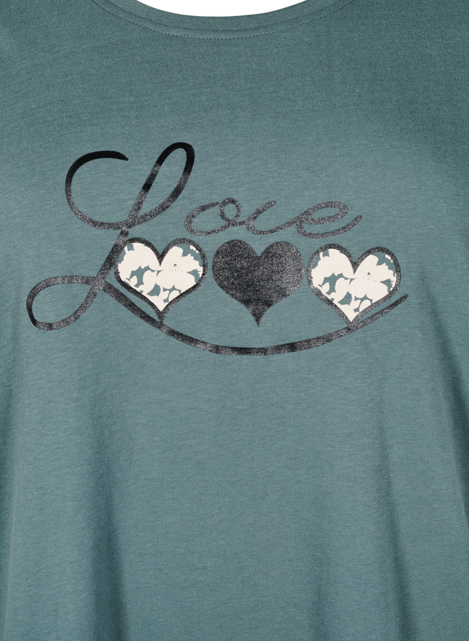 Zizzi FLASH - T-Shirt mit Print, Gr&uuml;n, Packshot image number 2