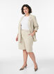 Blazer aus Leinen und Viskose mit Revers und Taschen, Beige, Model image number 1