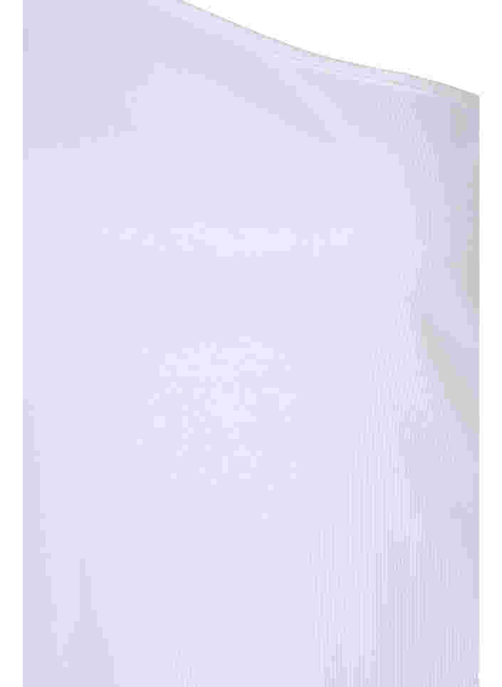 One-Shoulder Top aus Baumwolle, Bright White, Packshot image number 2