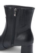Extra-Weite - Knöchenstiefel aus Leder mit Absatz, Black, Packshot image number 4