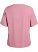 Kurz&auml;rmelige, gewebte Bluse mit Rundhals, Rot, Packshot image number 1