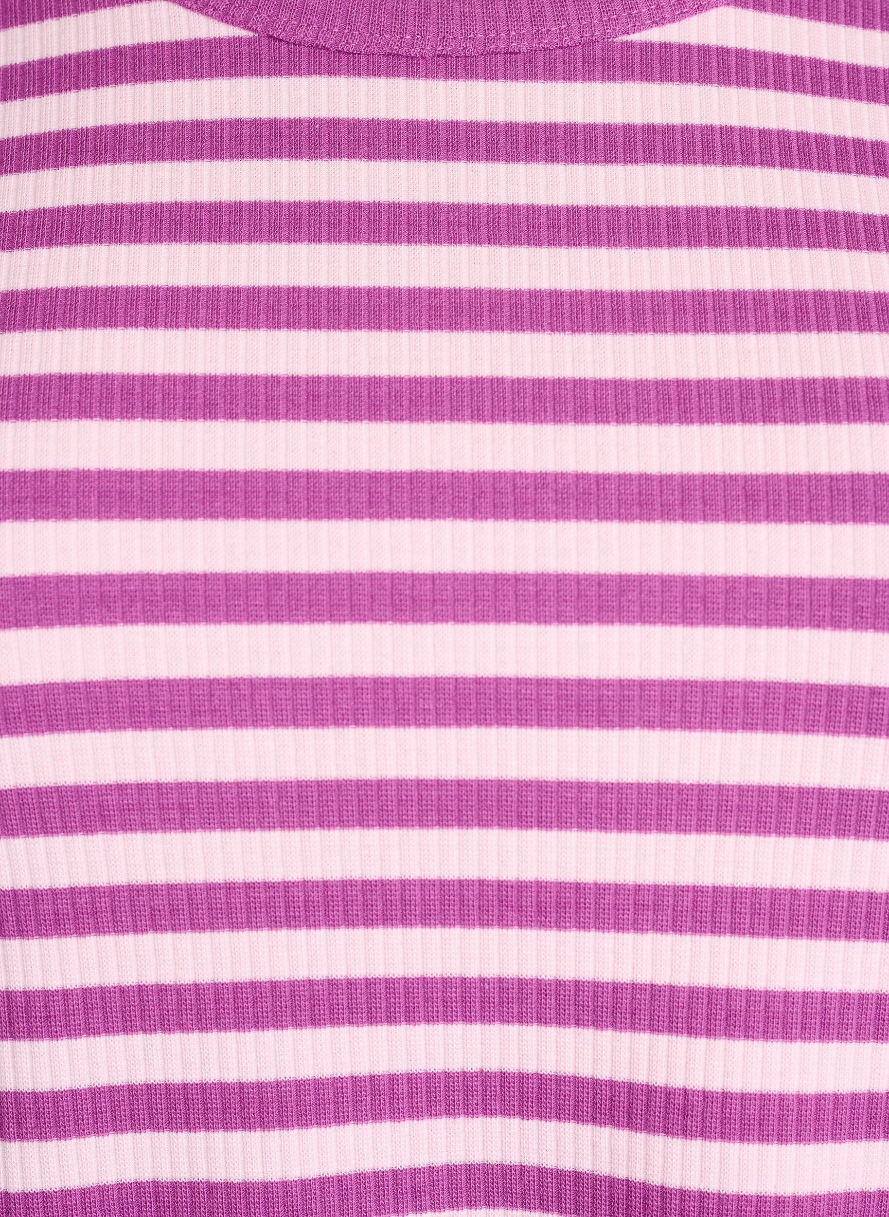 ZizziGestreifte Bluse mit langen &Auml;rmeln, Lila, Packshot image number 2