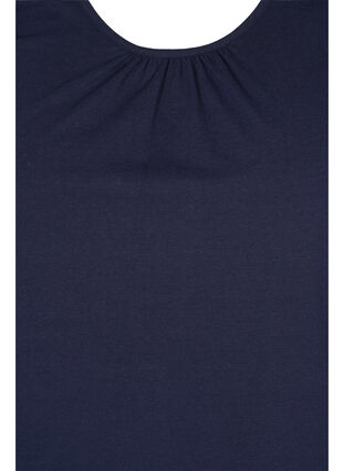Einfarbiges Top aus Baumwolle, Night Sky Solid, Packshot image number 2