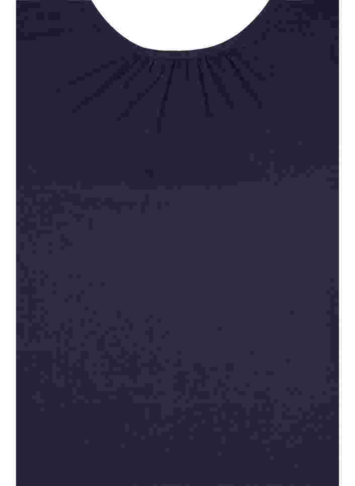Einfarbiges Top aus Baumwolle, Night Sky Solid, Packshot image number 2