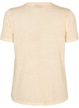 T-Shirt mit Nieten und Rundhalsausschnitt, Buttercream, Packshot image number 1