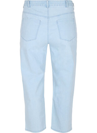 Straight Jeans mit Knöchellänge, Light blue denim, Packshot image number 1