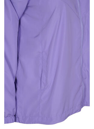 Kurze Jacke mit Kapuze und verstellbarem Saum, Paisley Purple, Packshot image number 3