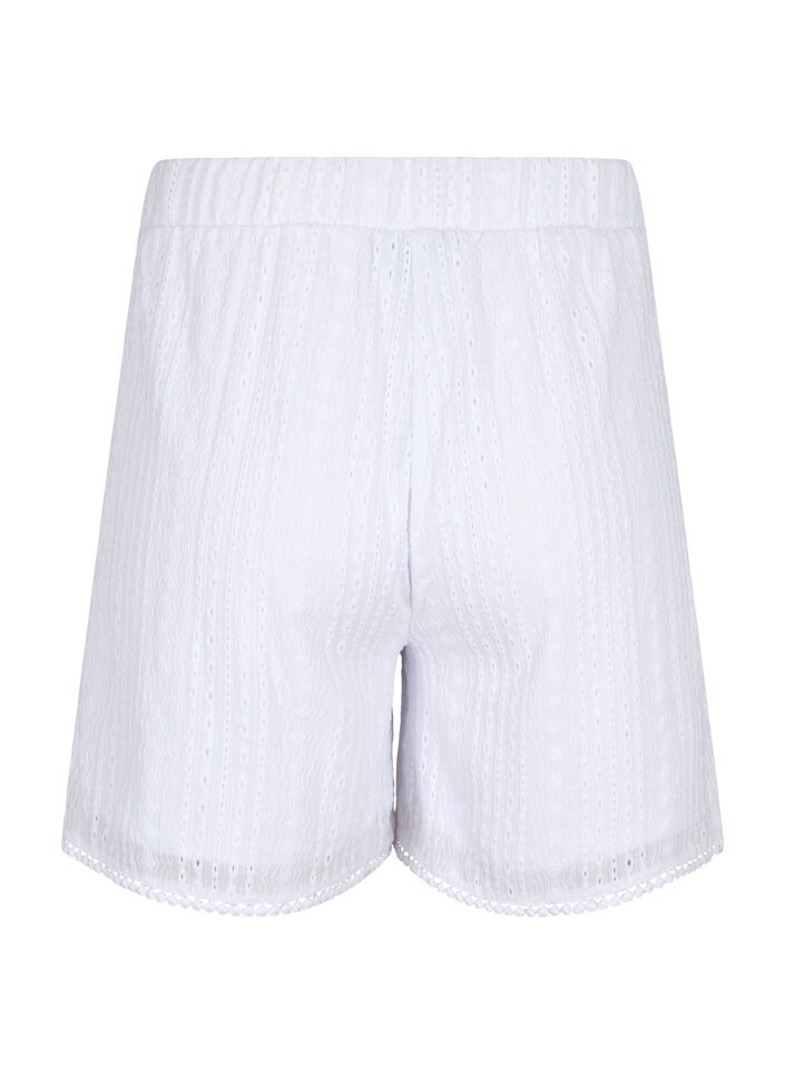 Shorts mit strukturiertem Muster, Bright White, Packshot image number 1