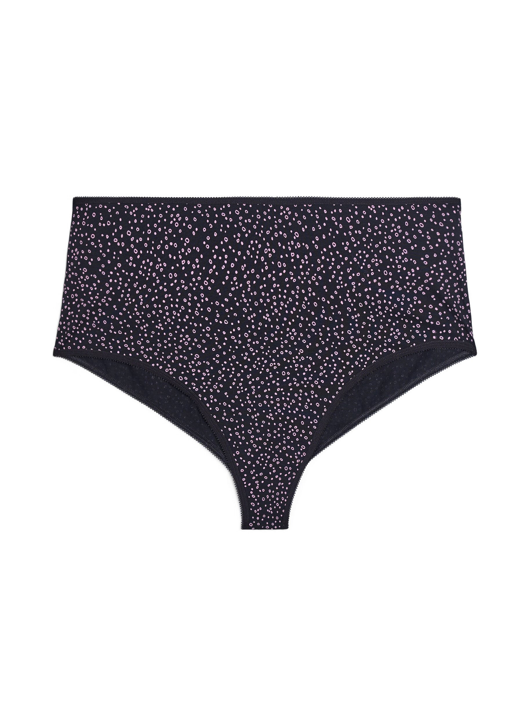 Zizzi 7-pack Hipster-Slips mit normaler Taillenh&ouml;he, Lila, Packshot image number 3