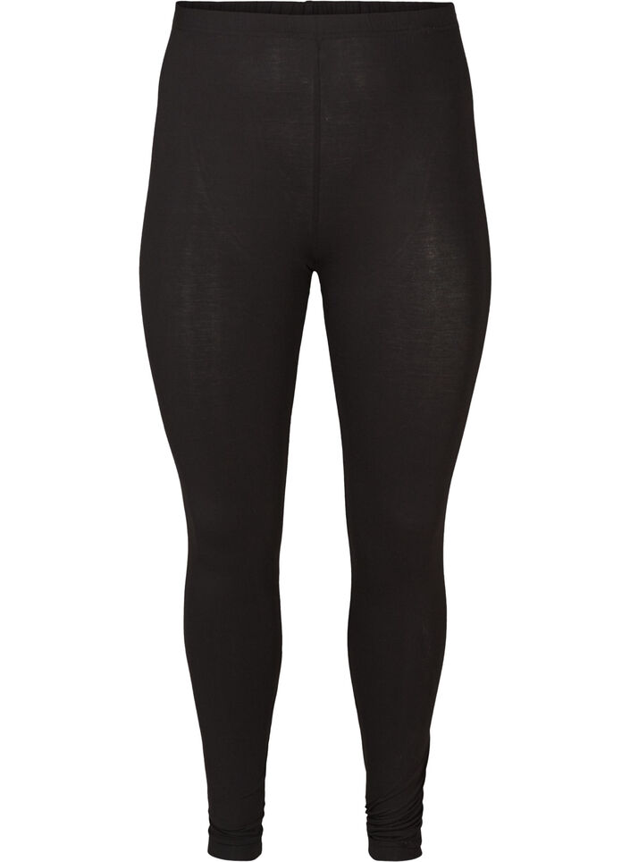 Basic-Leggings aus Viskose, Schwarz, Packshot