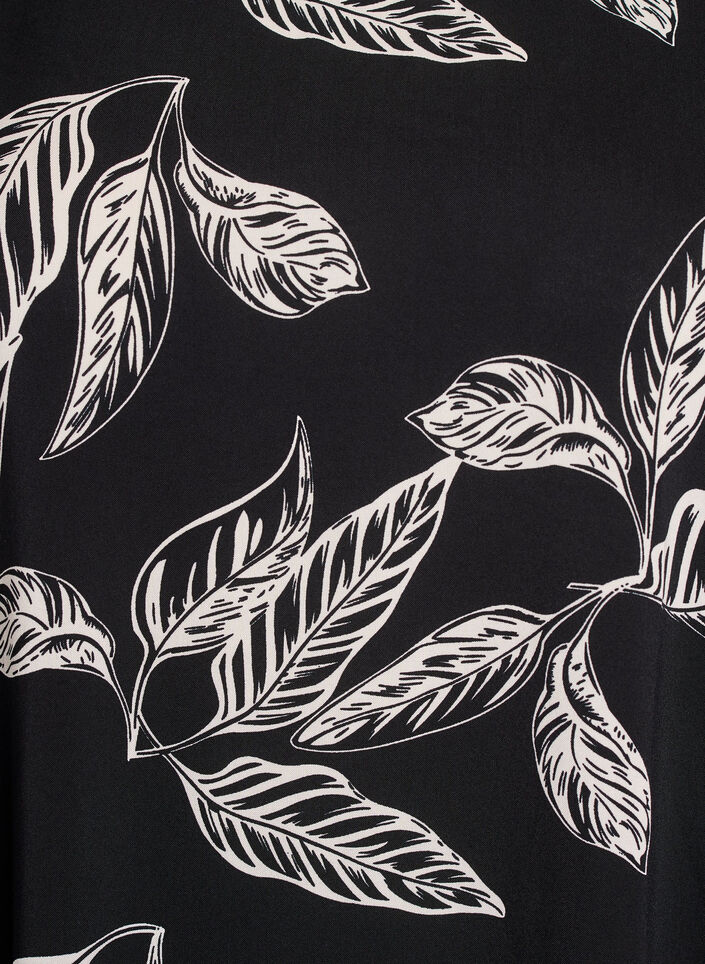 Kleid aus Viskose mit Schnittlinie, Schwarz, Packshot image number 2