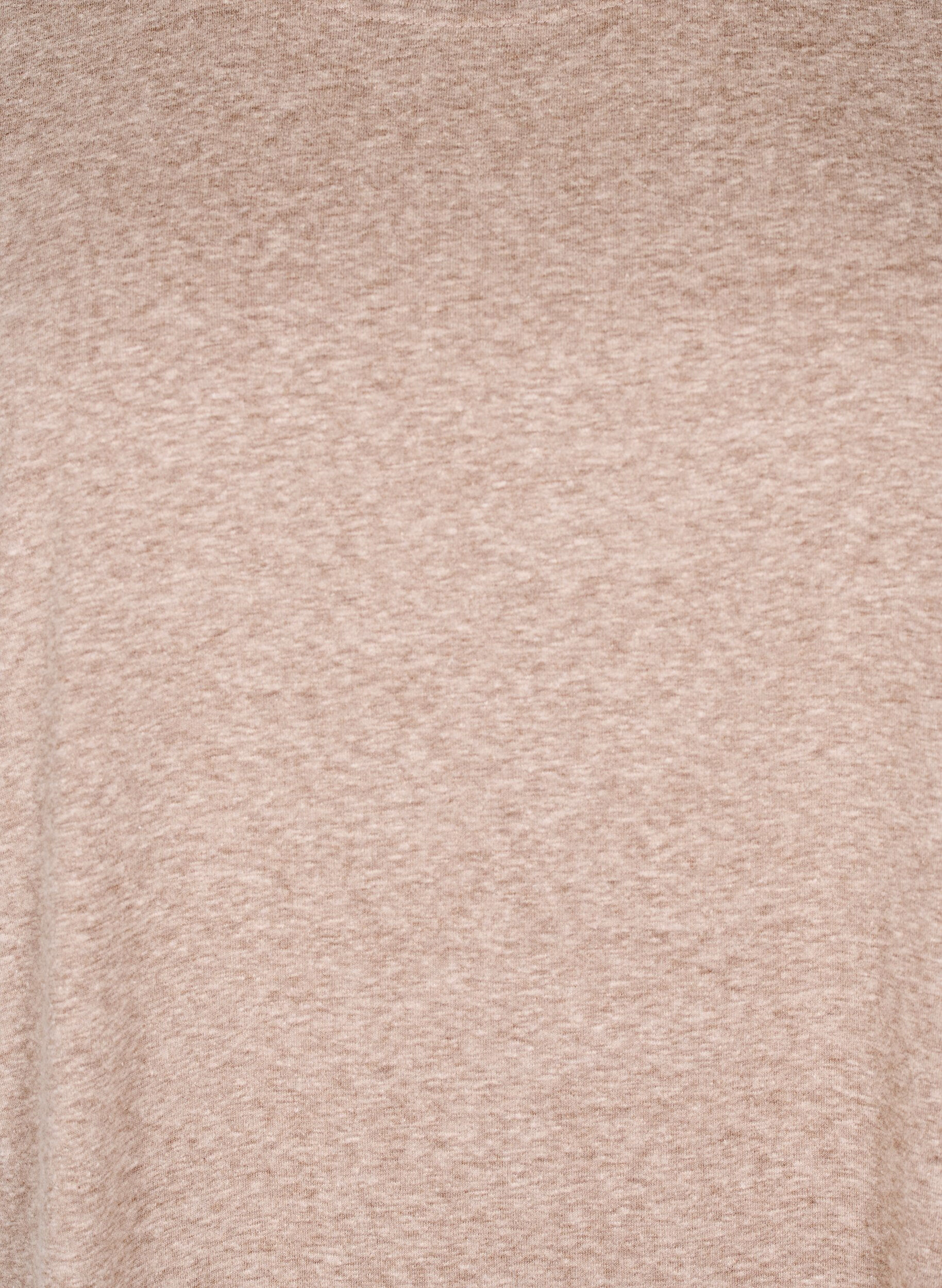 Zizzi Melange T-Shirt mit kurzen &Auml;rmeln, Braun, Packshot image number 2