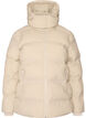 Kurze Steppjacke mit abnehmbarer Kapuze, Vanille, Packshot image number 0