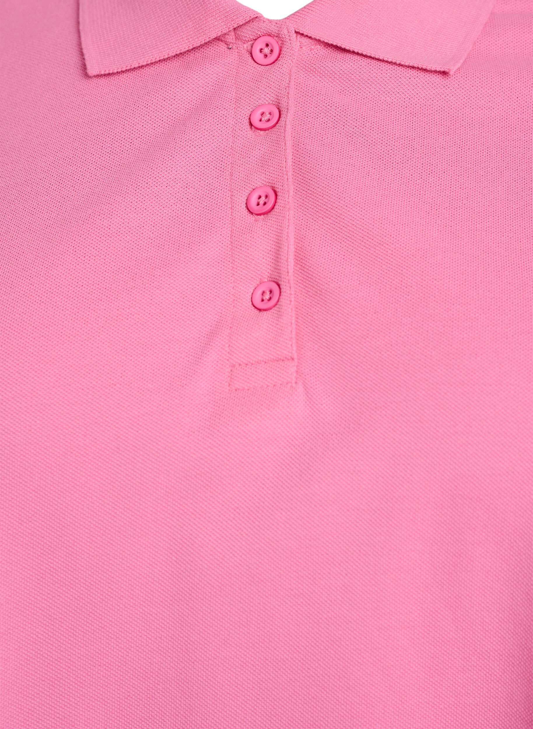Zizzi FLASH - Poloshirt mit kurzen &Auml;rmeln, Pink, Packshot image number 2