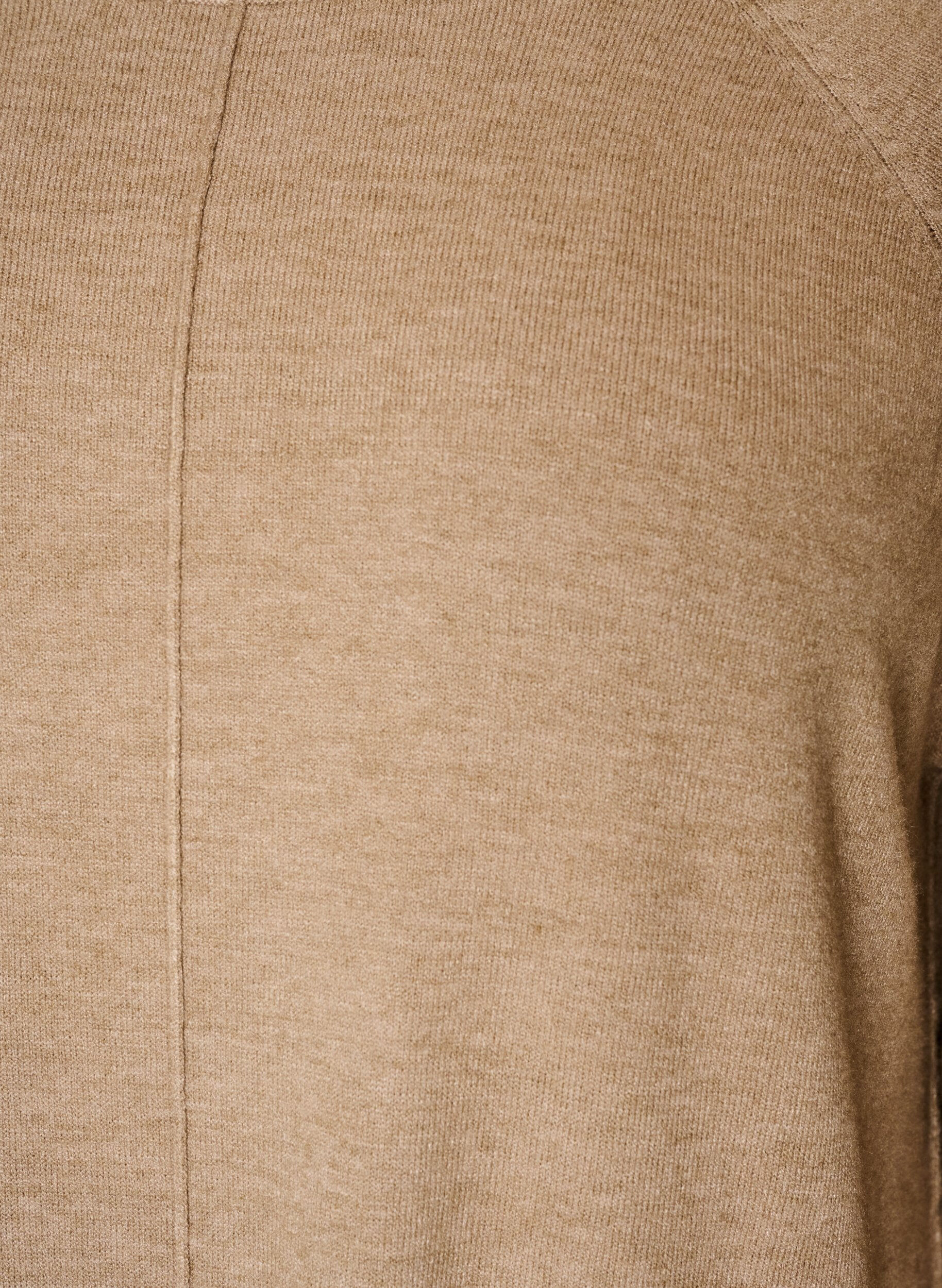ZizziStrickkleid mit Raglan&auml;rmeln und Mittelnaht, Beige, Packshot image number 2