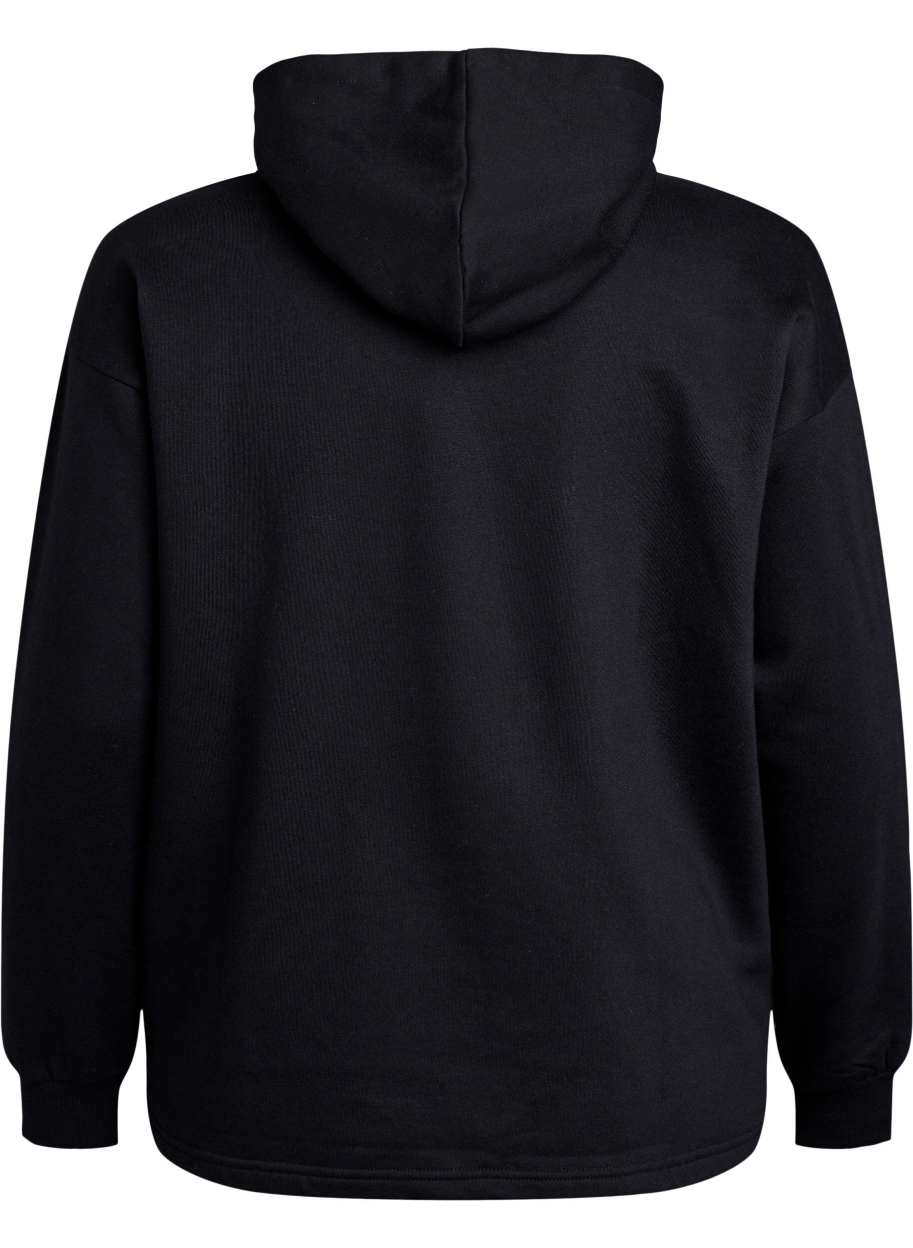 Zizzi Hoodie, Schwarz, Packshot image number 1