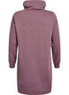 Kurzes Sweatshirtkleid mit Stehkragen und Taschen, Rot, Packshot image number 1