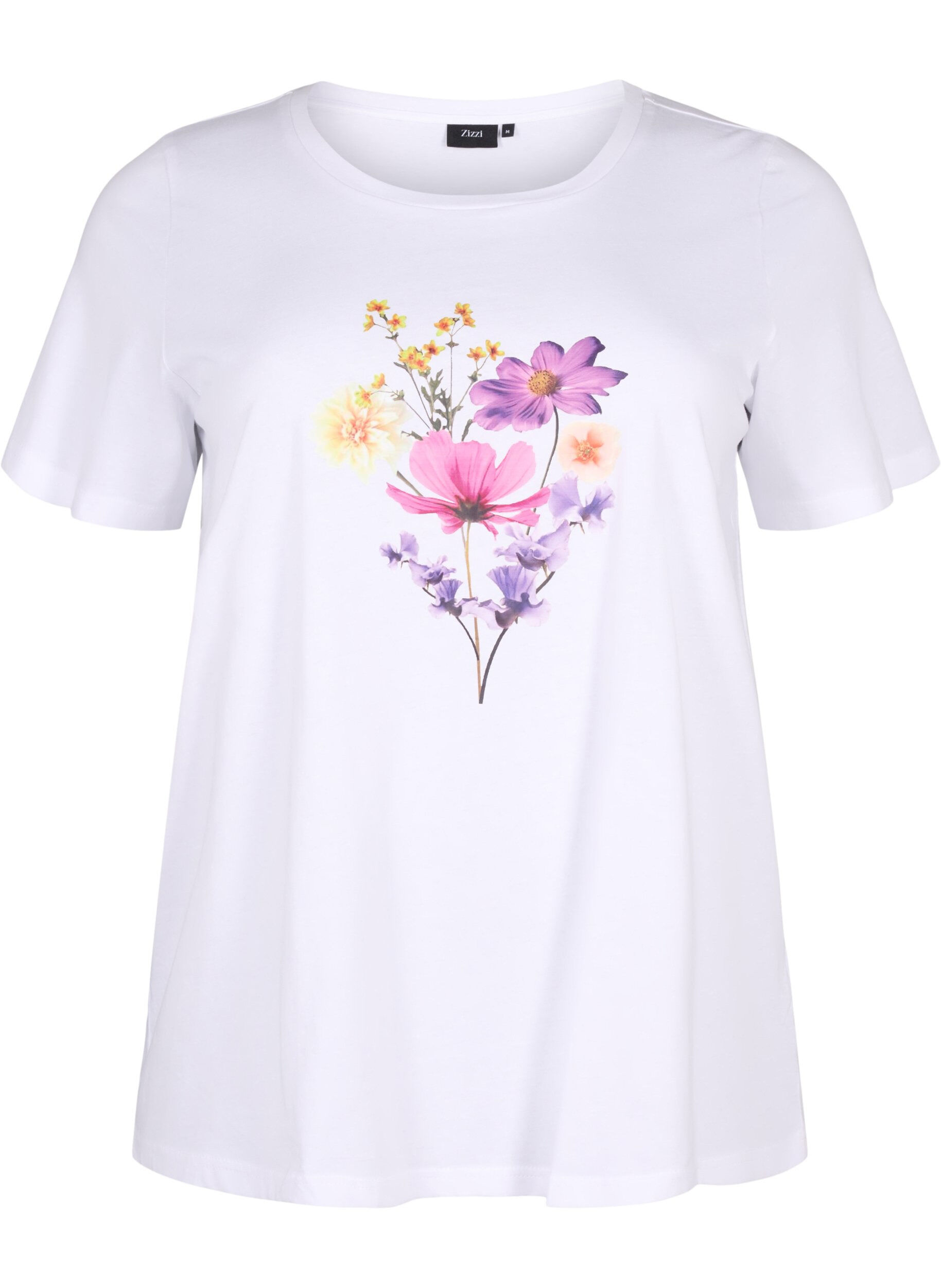 Zizzi T-shirts mit Blumenmotiv, Bright W. w. Flower, Packshot image number 0