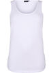 Einfarbiges basic Top aus Baumwolle, Wei&szlig;, Packshot image number 0