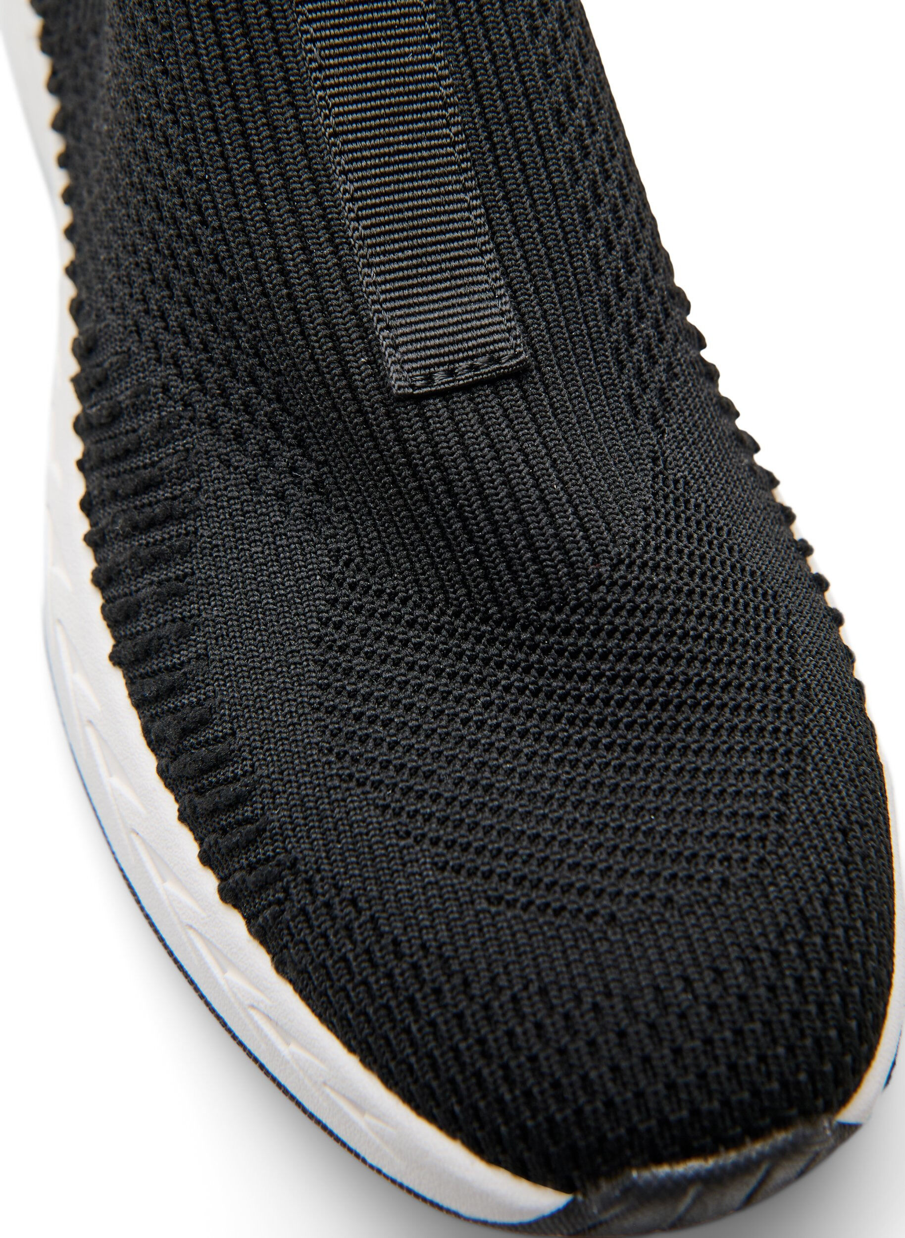 Zizzi Sneakers aus dehnbarem Strickmaterial, Schwarz, Packshot image number 3