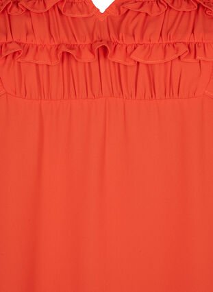 Langes Ärmel Kleid mit Rüschen (GRS), Orange.com, Packshot image number 2