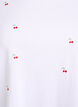 T-Shirt aus Bio-Baumwolle mit aufgestickten Motiven, Wei&szlig;, Packshot image number 2