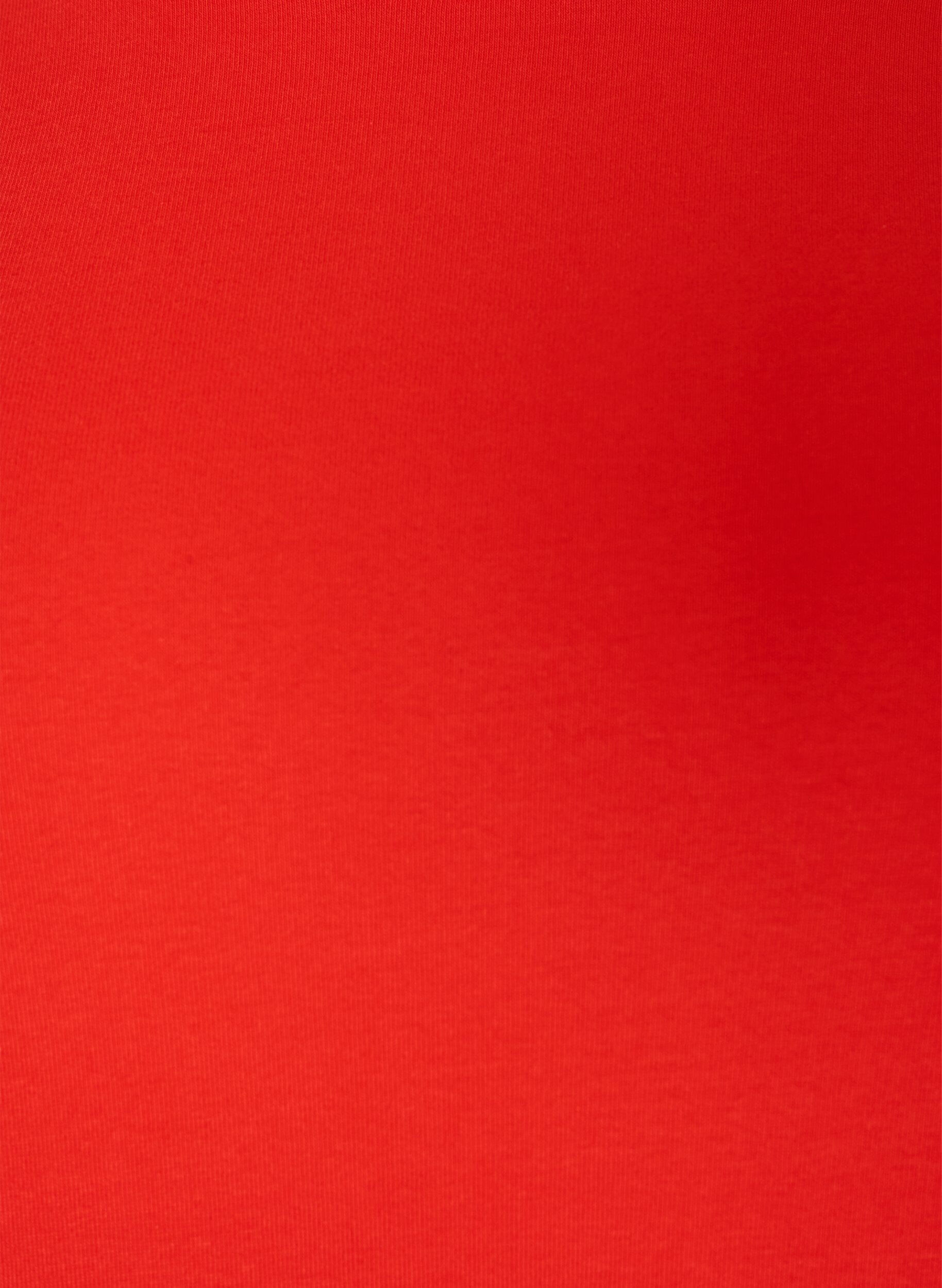 ZizziLangarm-Basic-T-Shirt mit Rundhalsausschnitt, Rot, Packshot image number 2