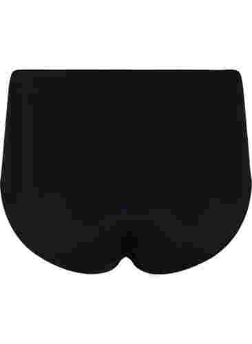 Bikinihose mit hoher Taille und Schnüren, Black, Packshot image number 1