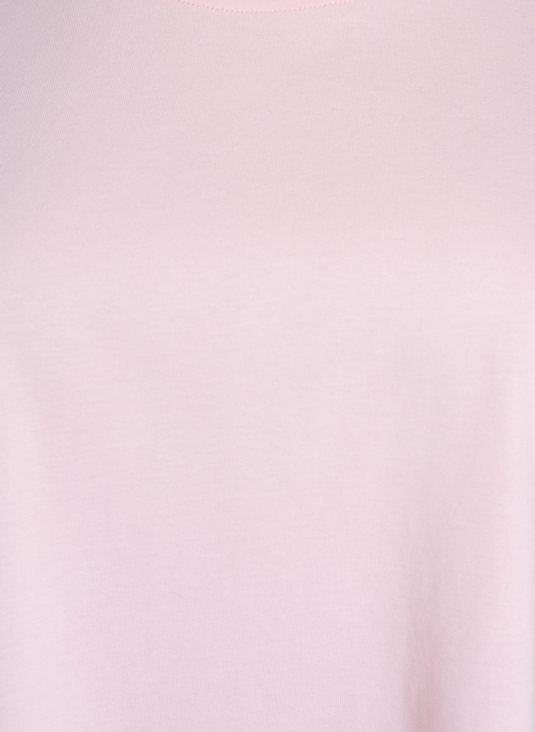 Zizzi Boxy Baumwoll-T-Shirt., Pink, Packshot image number 2