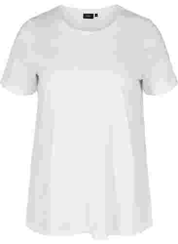 2er Pack kurzarm T-Shirts aus Baumwolle, Black/Bright White, Packshot image number 3