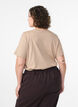 Basic-T-Shirt aus Baumwolle mit Rundhalsausschnitt, Beige, Model image number 2