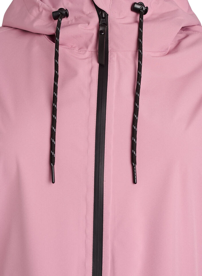 Regenjacke mit Taschen und Kapuze, Rot, Packshot
