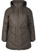 Wasserabweisende Steckenjacke mit Kapuze, Braun, Packshot image number 0