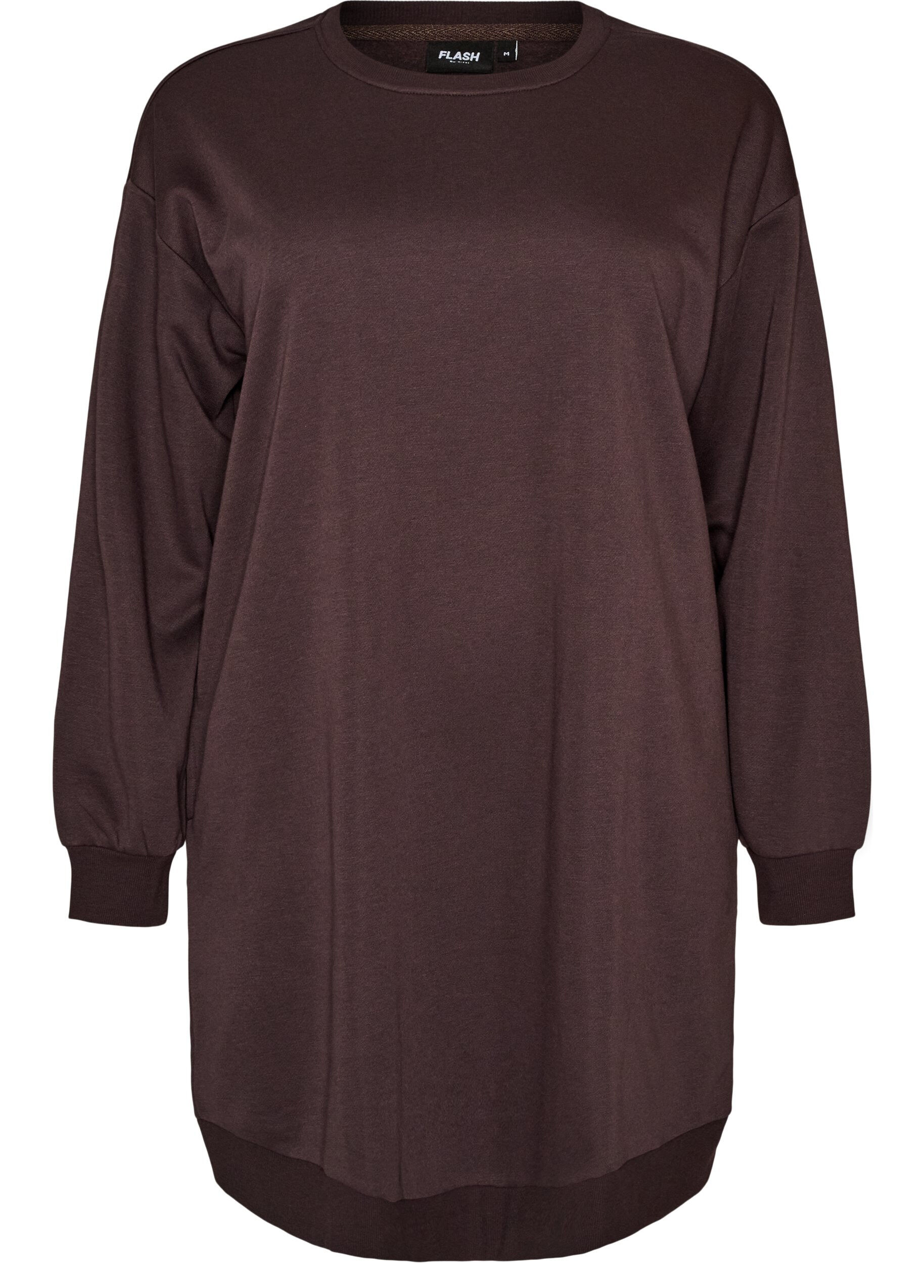 FLASH - Lockeres Sweatkleid mit Taschen