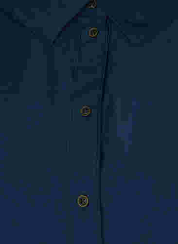 Hemdkleid aus Viskose mit Rüschensaum, Navy Blazer, Packshot image number 2